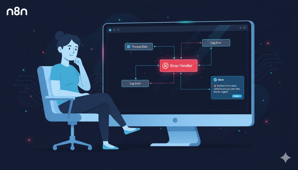 n8n debugging workflow catching error and sending Slack alert by Alfaz Mahmud Rizve automation for SaaS and agencies.