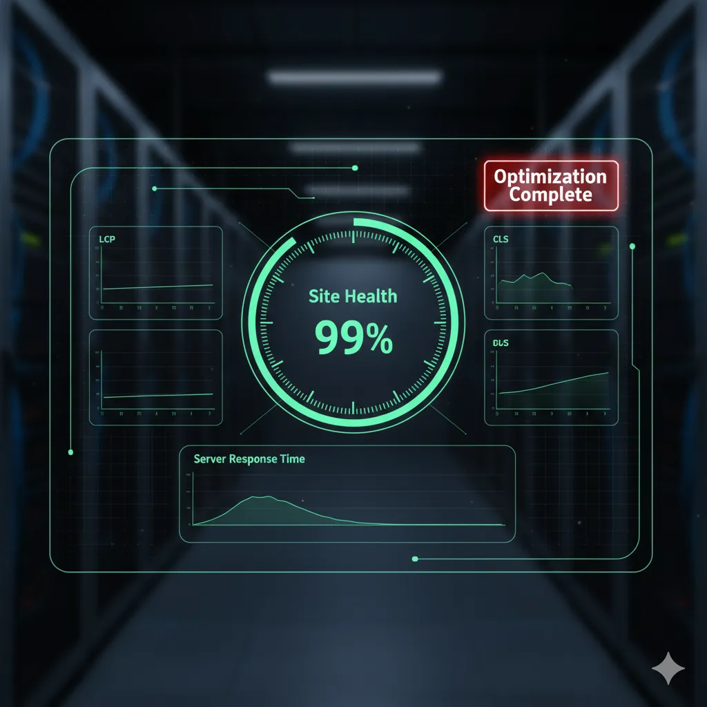 Dashboard view showing technical SEO metrics and site health to automate personal branding with n8n by Alfaz Mahmud Rizve at whoisalfaz.me